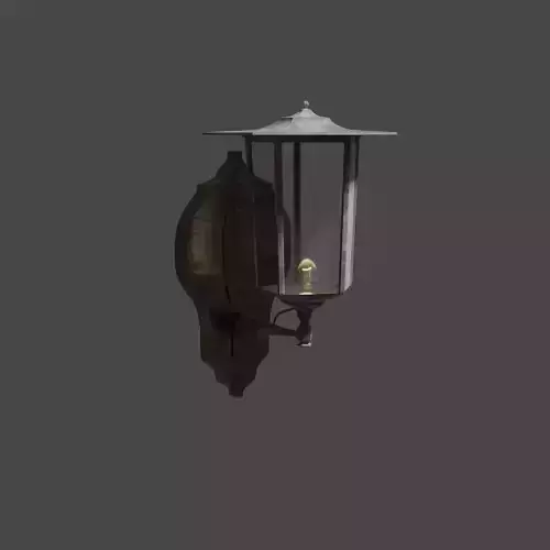 Walllamp outdoor lamp Low-poly 3D model