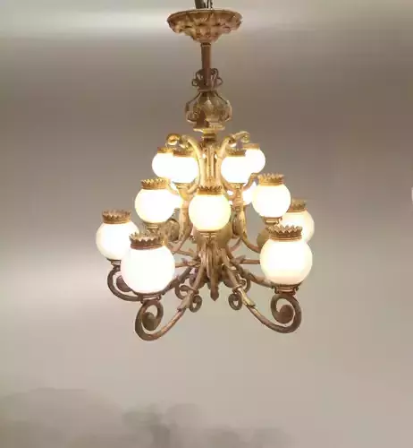 Dolls House Miniature Victorian Gassolier Chandelier 12th Scale 3D print model