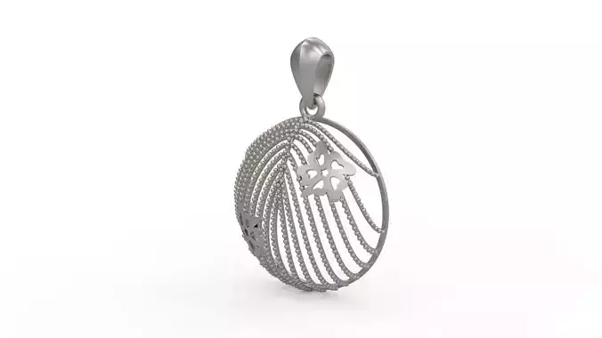 Ultra Vision Wicker Fashion Women Pendant 3D print model