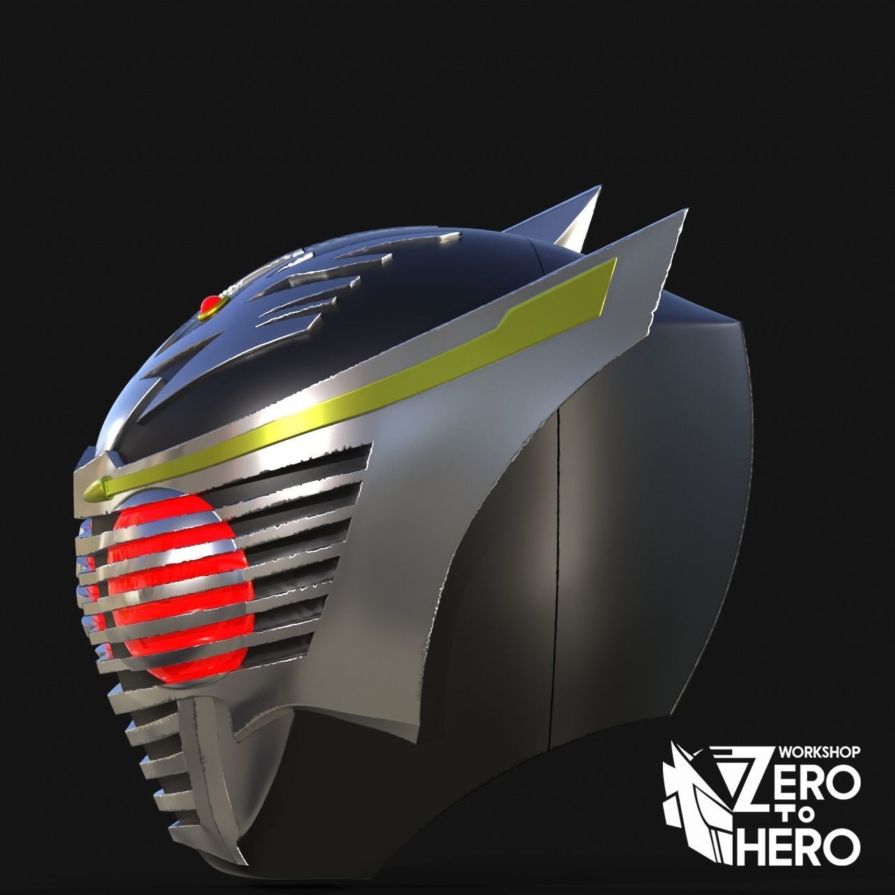 Kamen Rider Ryuki Helmet 3D print model_2