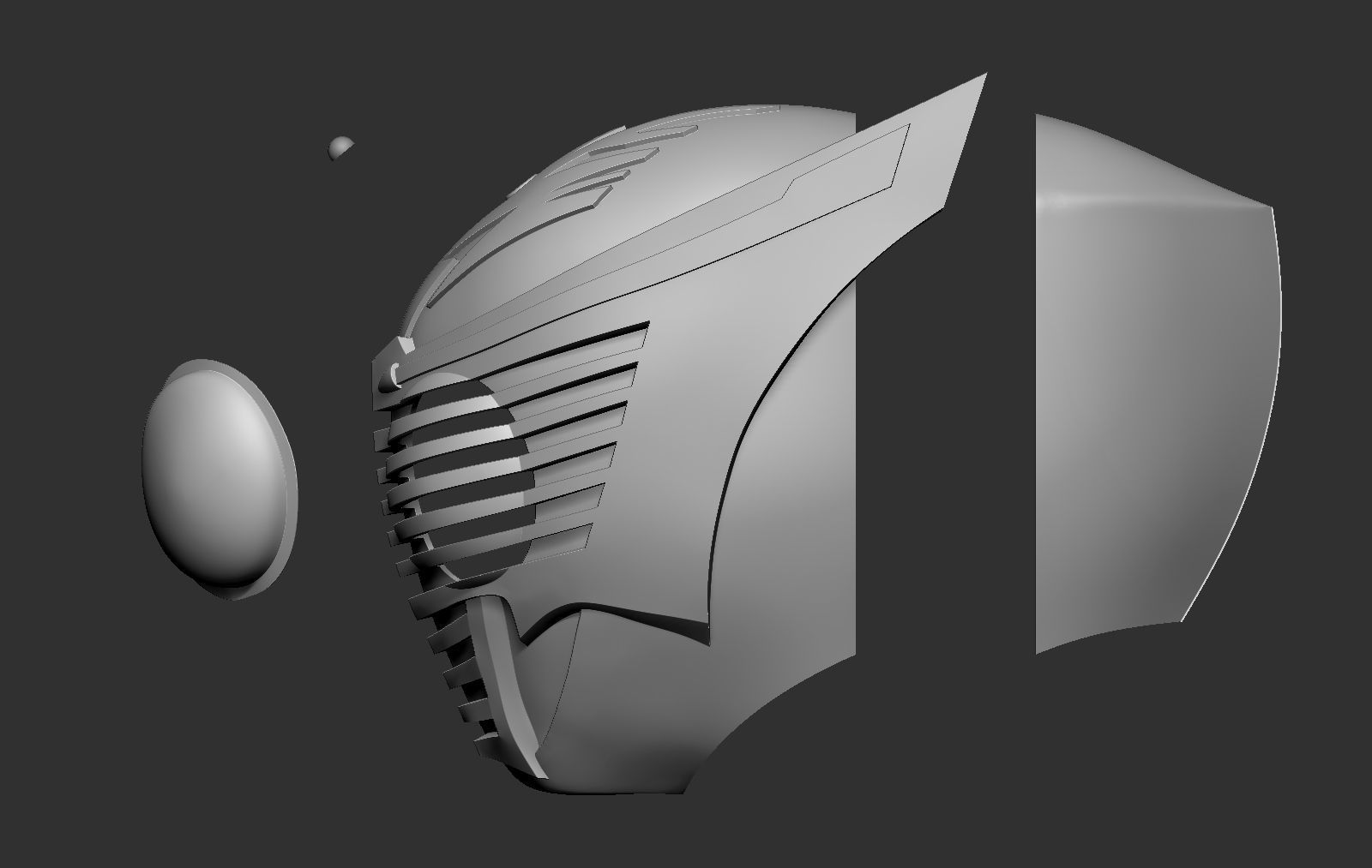 Kamen Rider Ryuki Helmet 3D print model_4