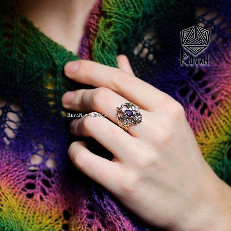 Pheonix Ring 3D print model_7