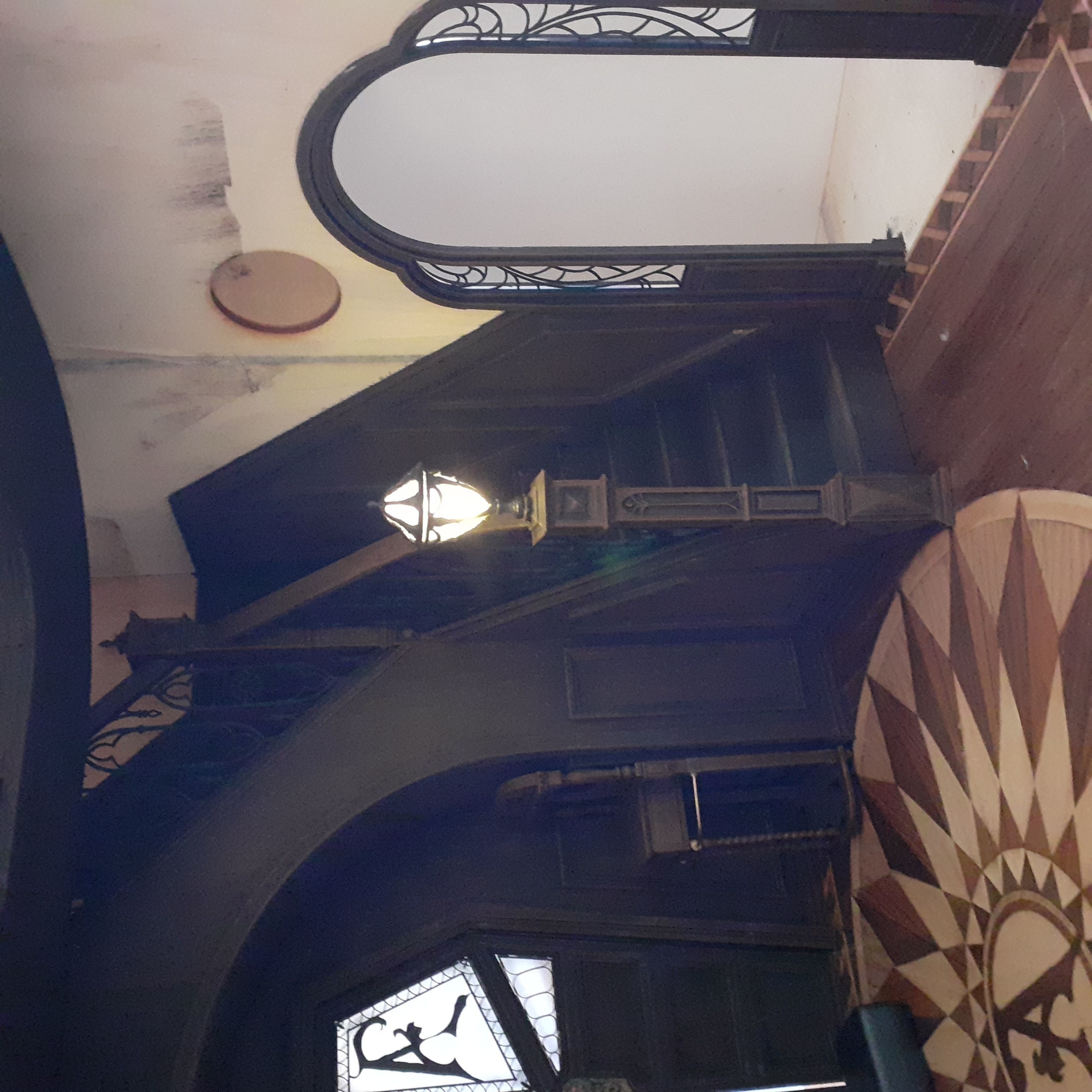 Dolls House Miniature Gothic Interior Stair Lamp Light 3D print model_3