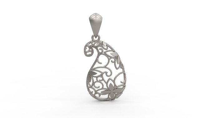 Ultra Vision Drop Lady Pendant 3D print model