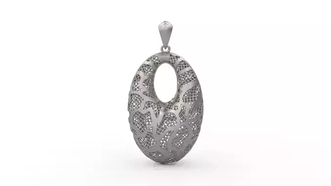 Ultra Vision Oval Egg Women Pendant