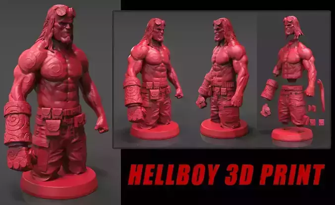 Hellboy 3D Print statue
