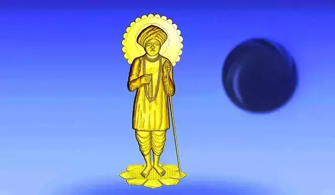 Jalaram Bapa relief Design Artcam     STL