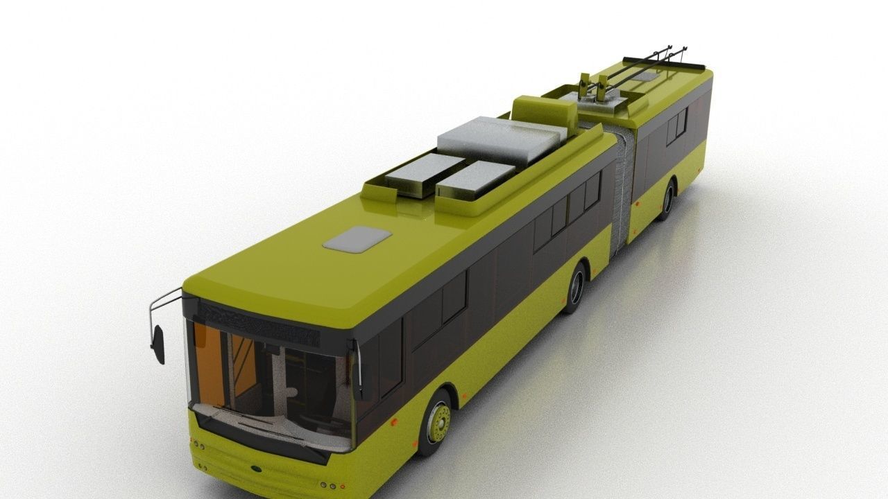 Trolleybus Bogdan T90110 3D model_9