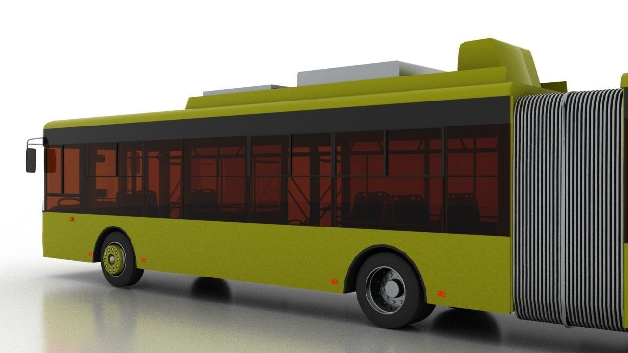 Trolleybus Bogdan T90110 3D model_7