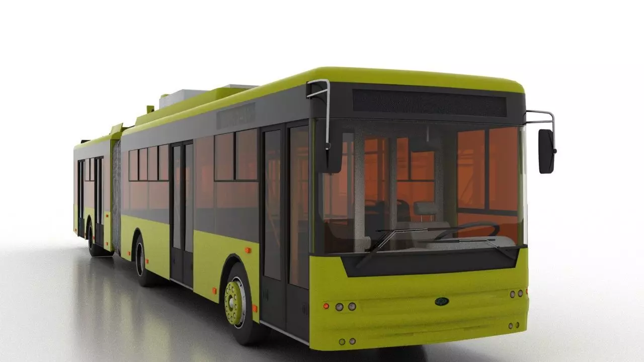 Trolleybus Bogdan T90110 3D model_0