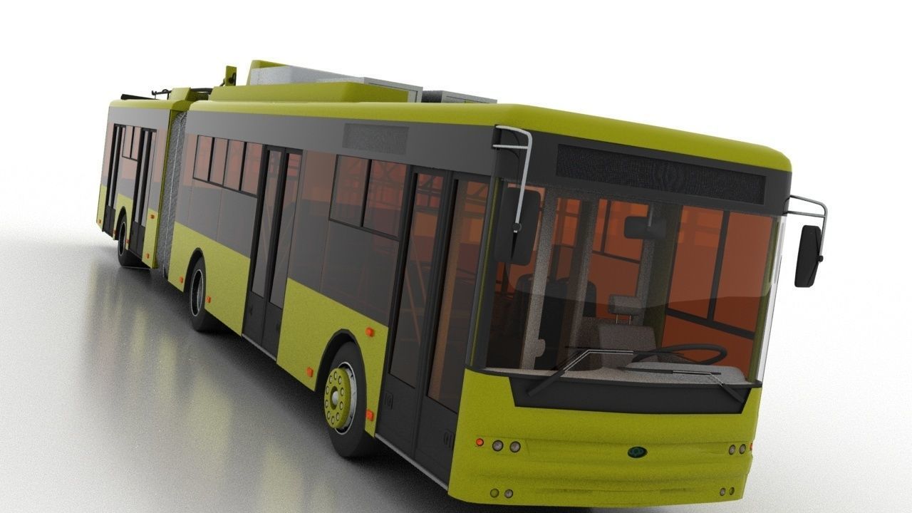 Trolleybus Bogdan T90110 3D model_14