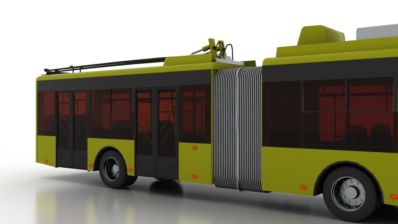 Trolleybus Bogdan T90110 3D model_2