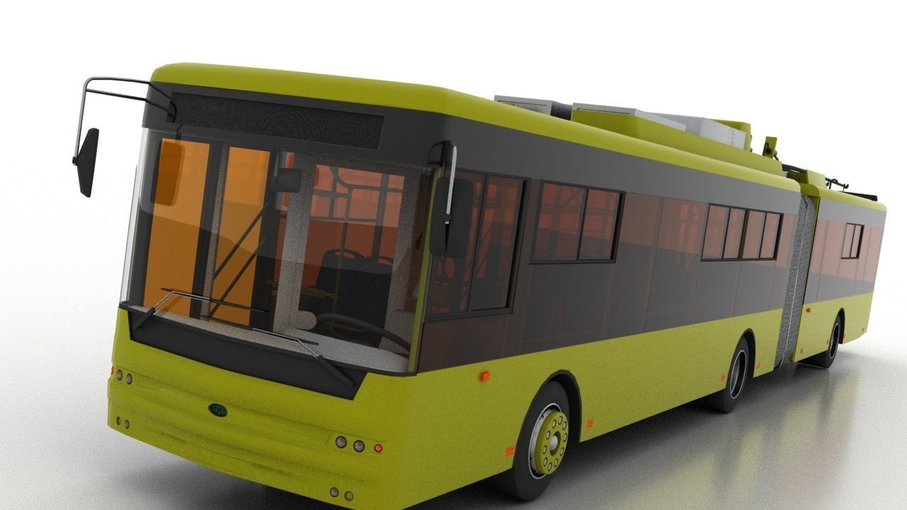 Trolleybus Bogdan T90110 3D model_13