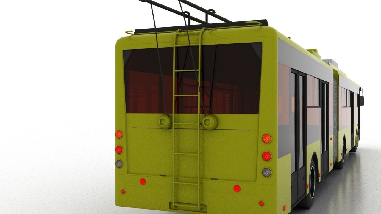 Trolleybus Bogdan T90110 3D model_4