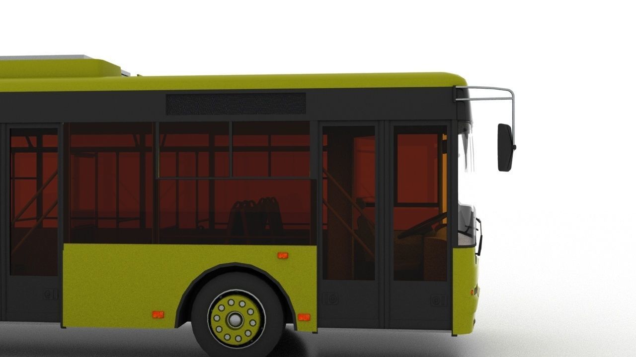 Trolleybus Bogdan T90110 3D model_1
