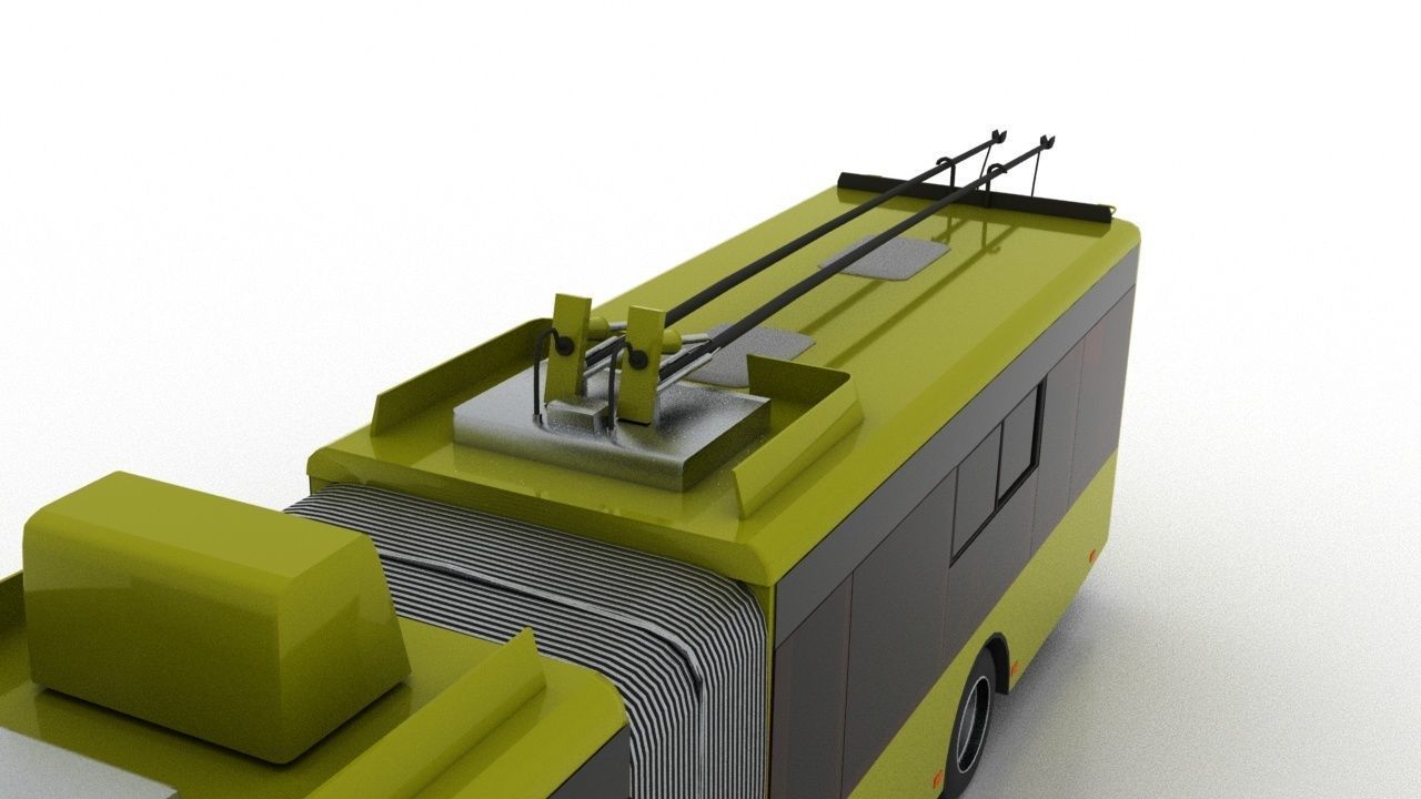 Trolleybus Bogdan T90110 3D model_10