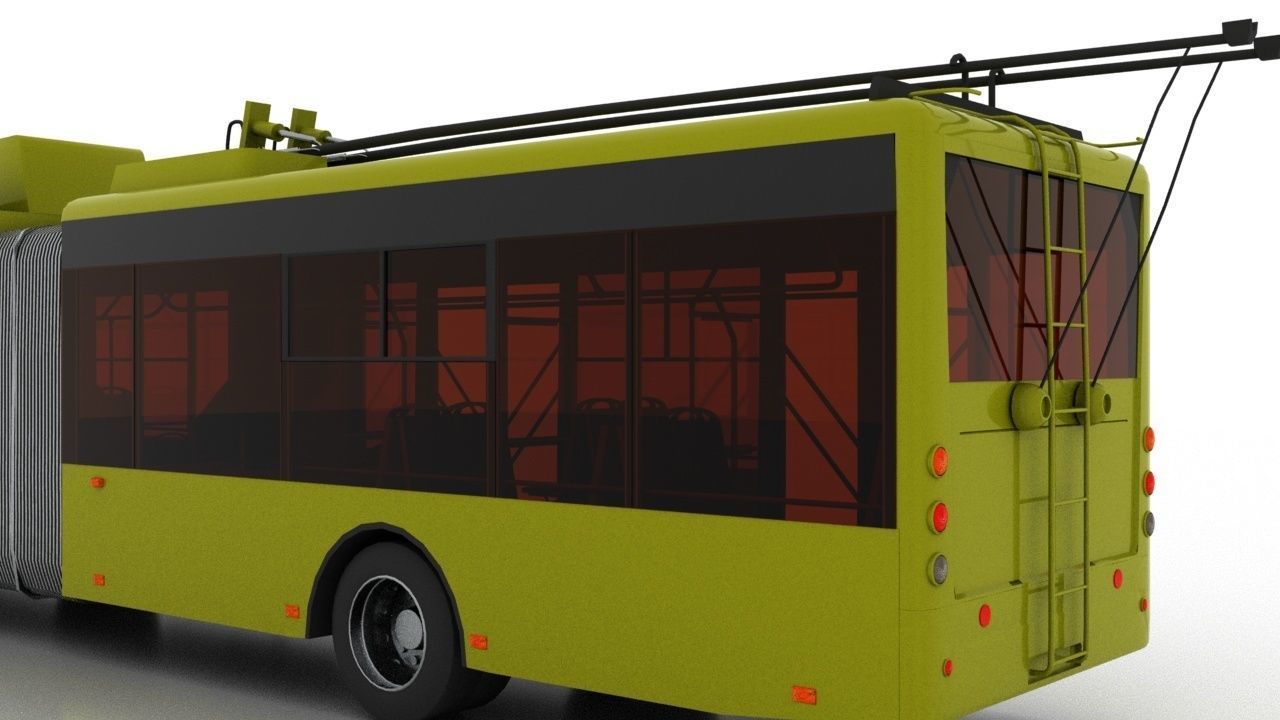 Trolleybus Bogdan T90110 3D model_6