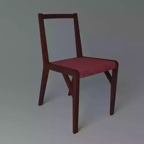 Chair wooden with fabric