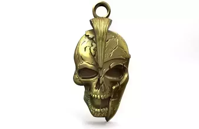 Spartan skull pendant