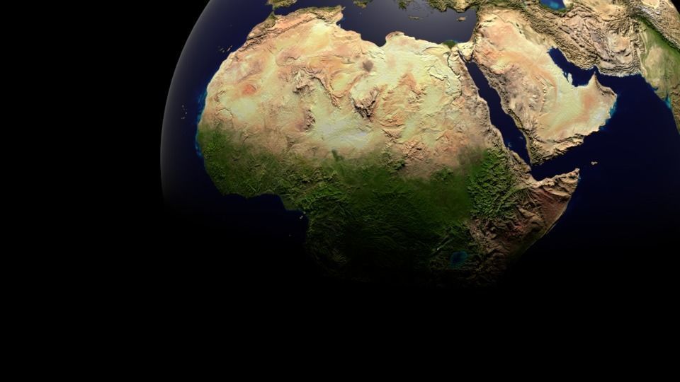 EARTH in space - elements of this video furnished 3D model_1