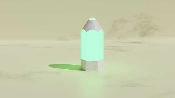 Hex Furniture Aquamarine Lamp  Low-poly 3D model