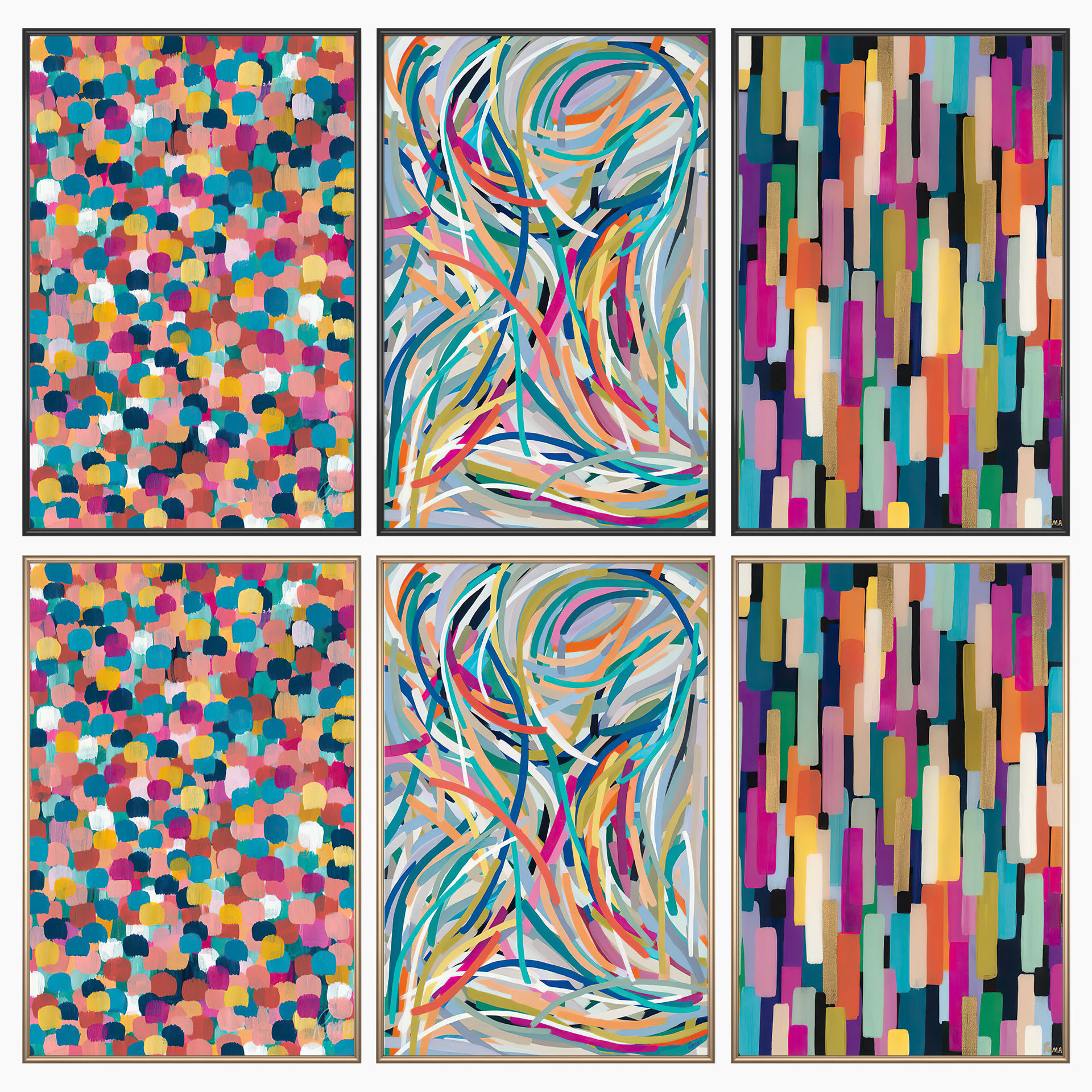 Wall Art Set 3638 Low-poly 3D model_1