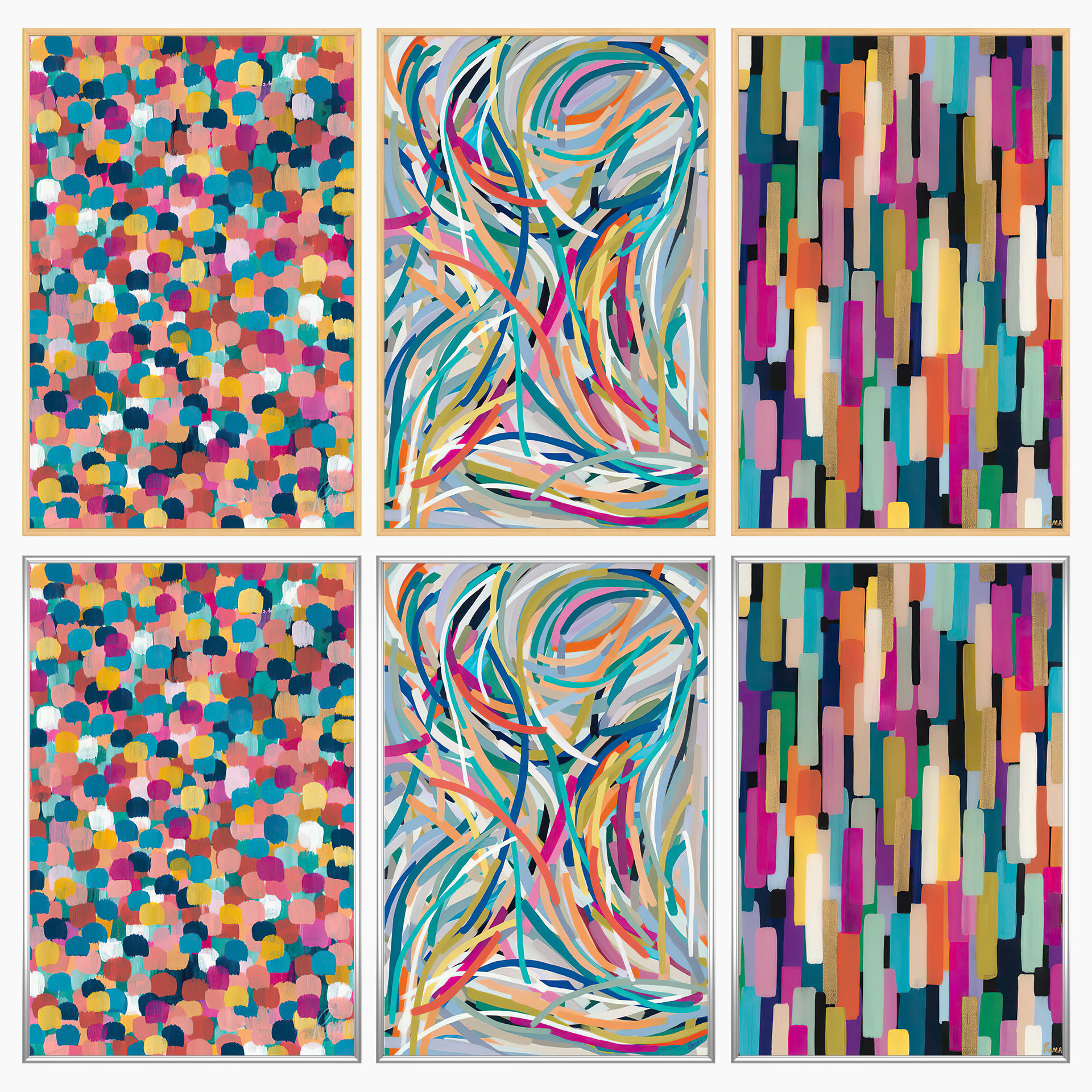 Wall Art Set 3638 Low-poly 3D model_2