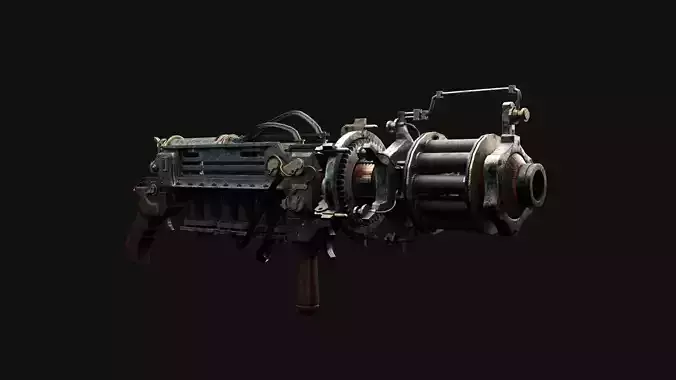 Rail gun 3D model