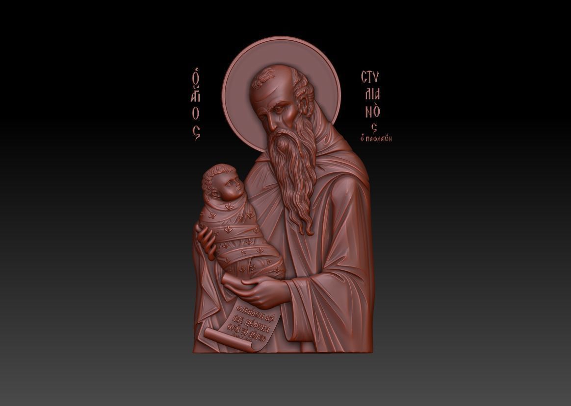 Saint Stilianos 3D model_12