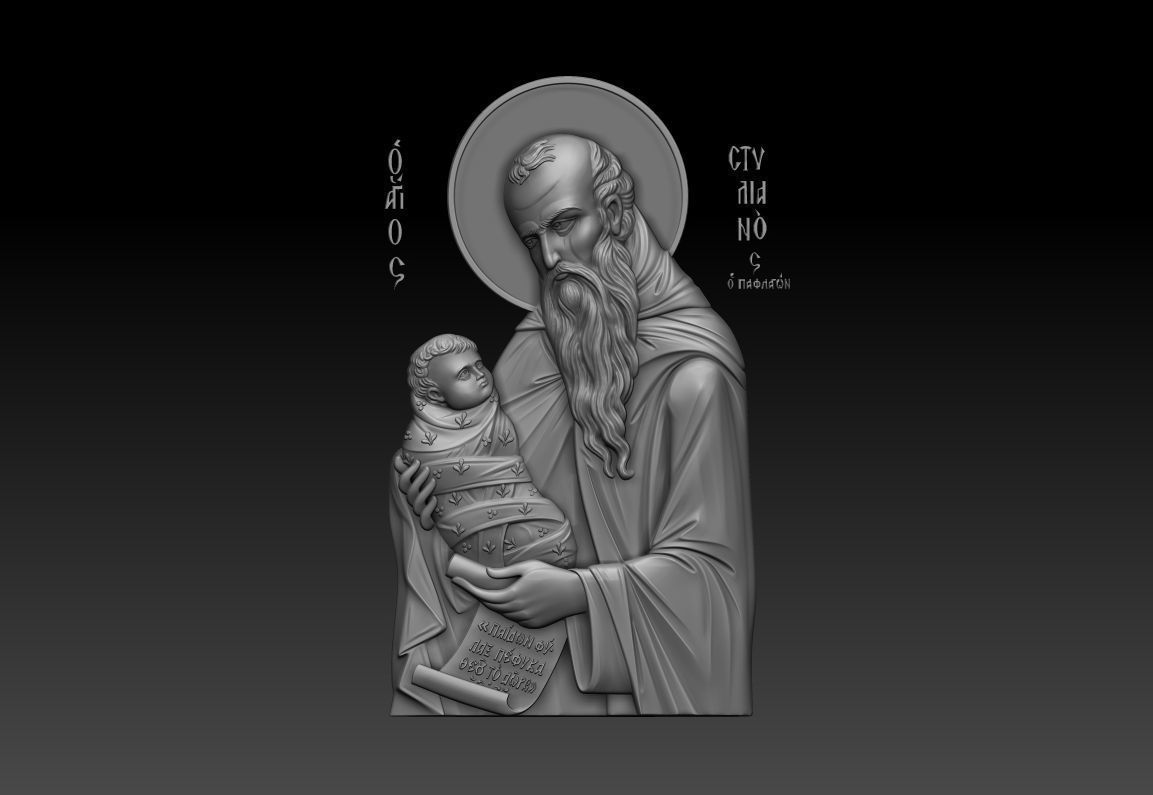 Saint Stilianos 3D model_10