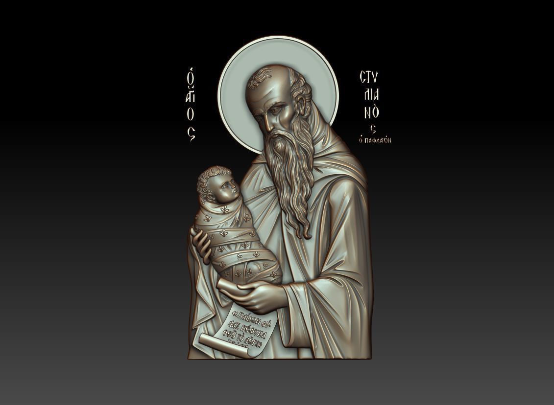 Saint Stilianos 3D model_6