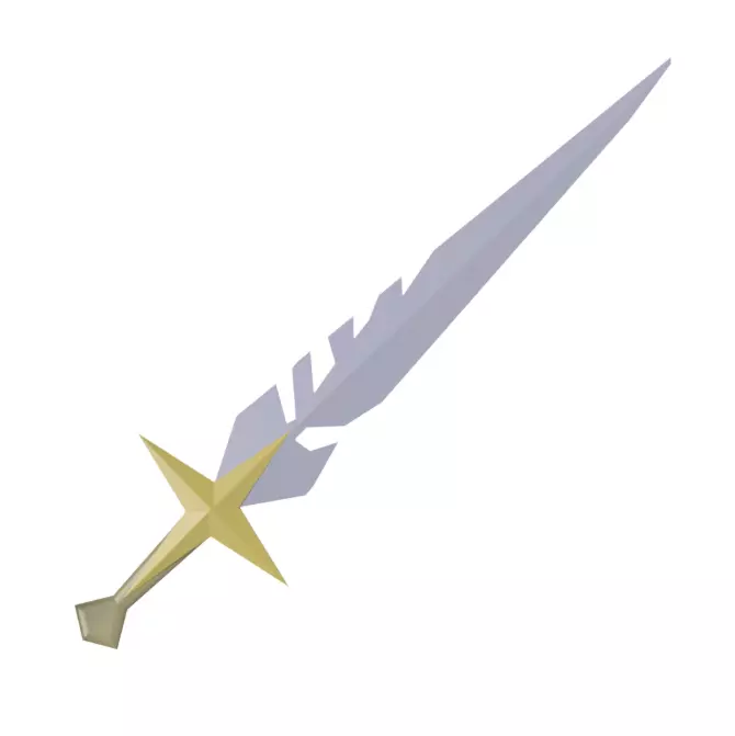 Oldschool Runescape - Life Size Saradomin Sword 3D print model_0