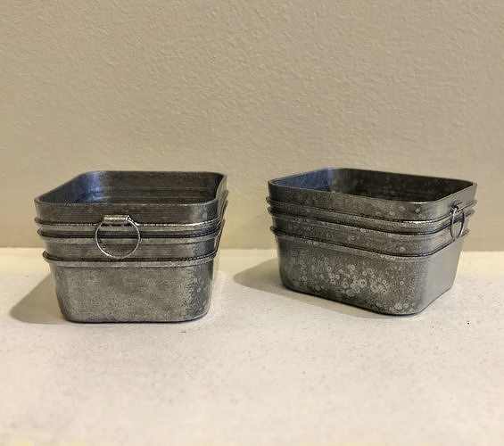 12th Scale Galvanized Wash Tub for Dollhouse 3D print model