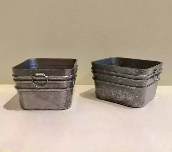 12th Scale Galvanized Wash Tub for Dollhouse