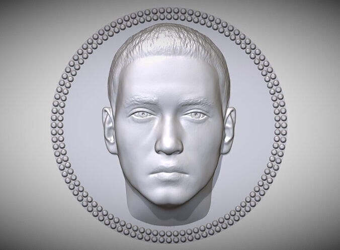 Eminem medallion pendant 3D printing ready stl obj 3D print model