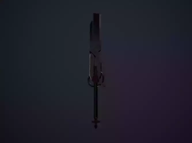 Chaos Sword Low-poly Weapon Low-poly 3D model