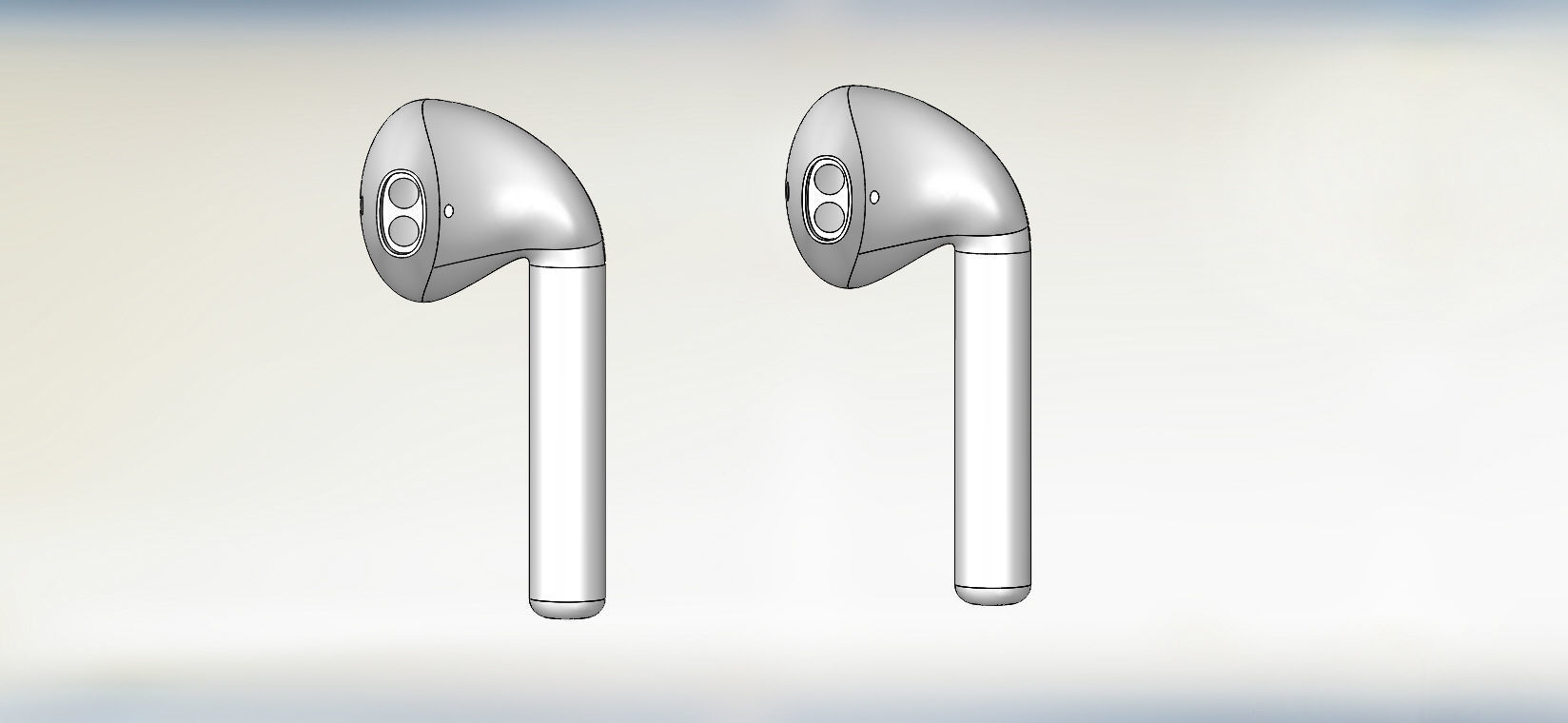 Airpods pair of earphones 3D print model_4