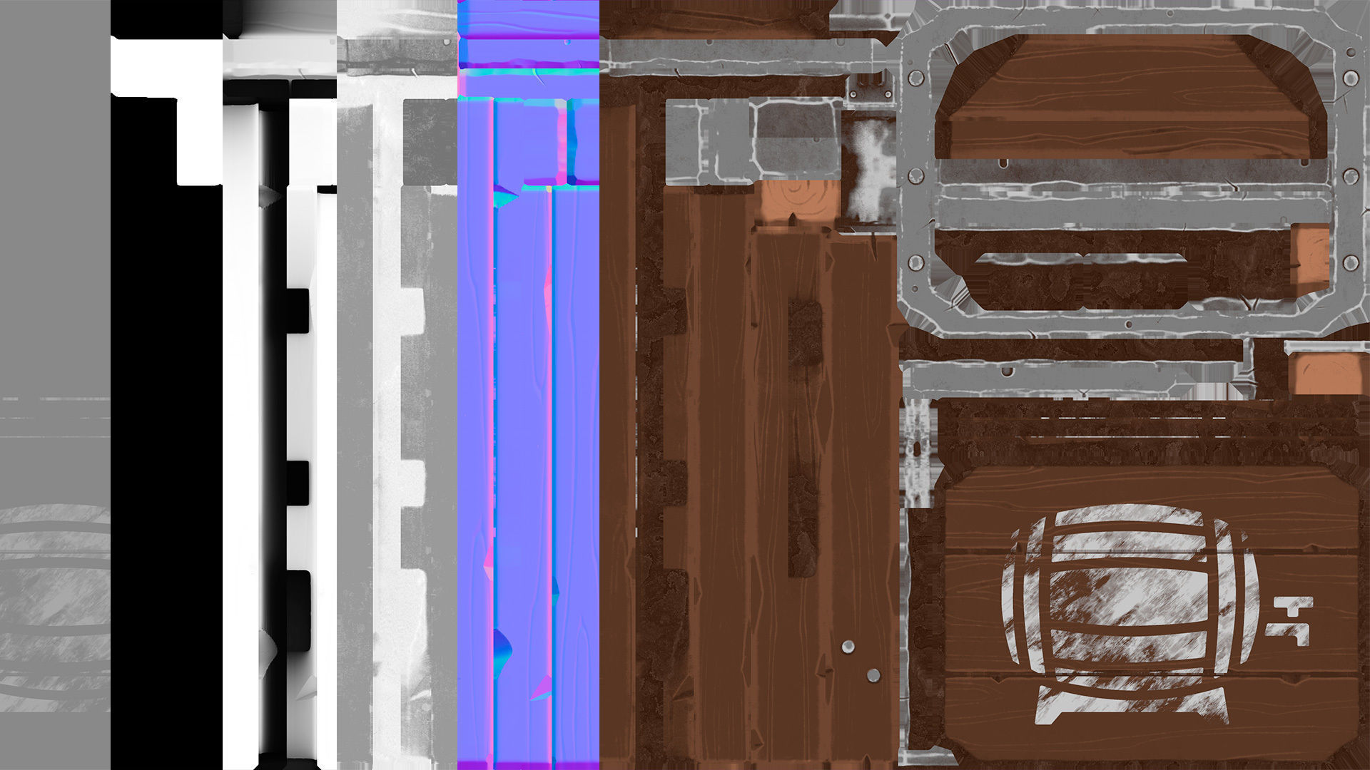 Stylized Medieval Signboard  Low-poly 3D model_7