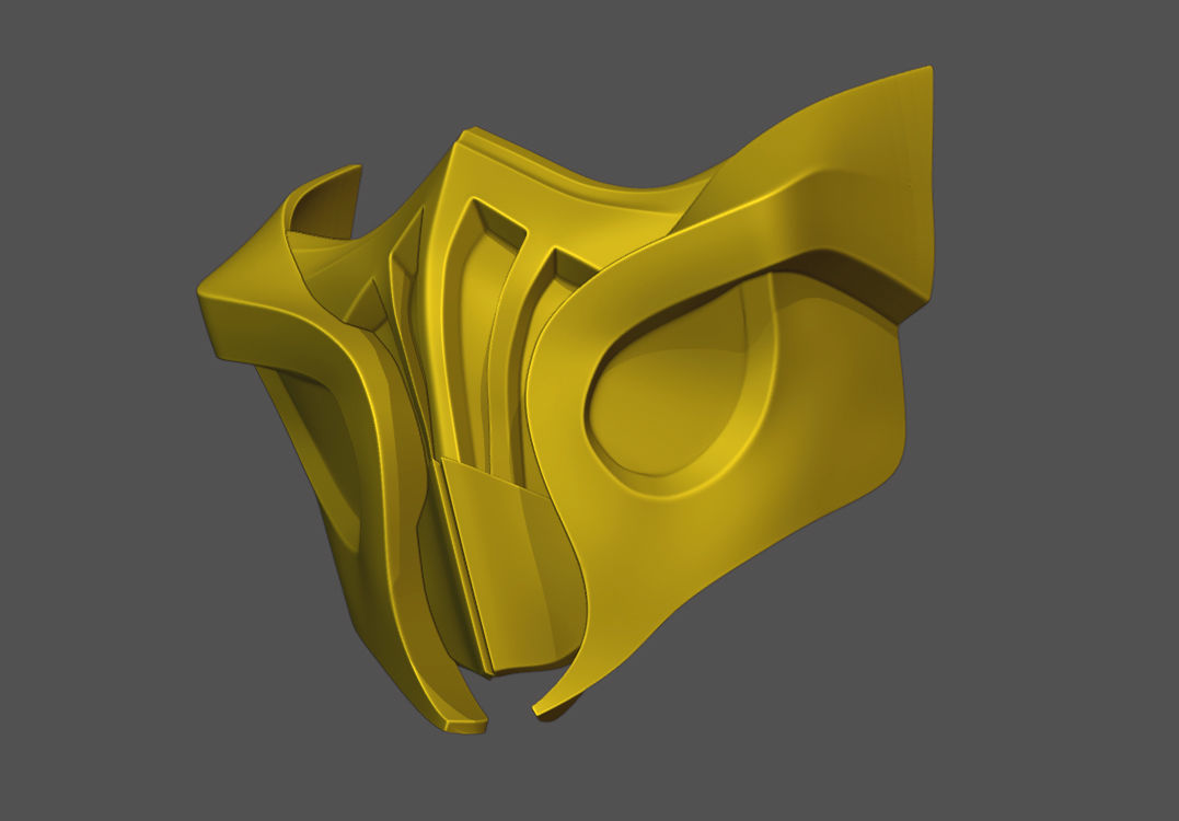 Scorpion Mask V2 - MK 11 3D print model  3D print model_3