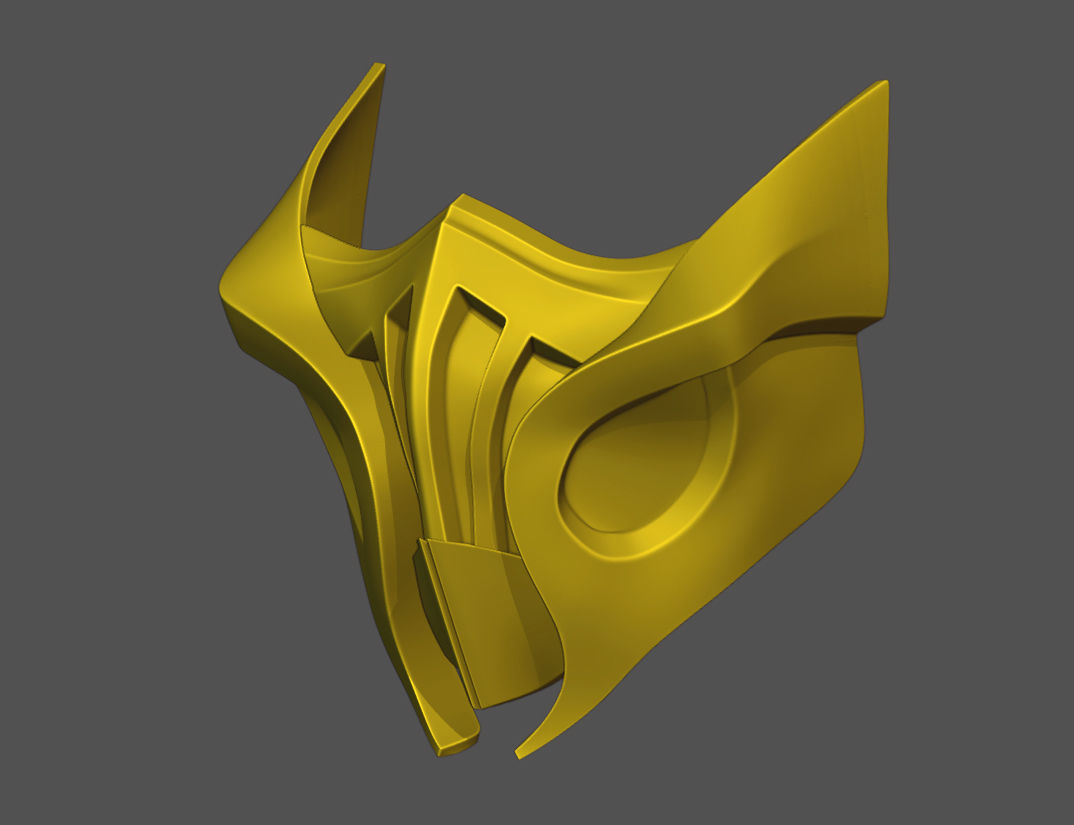 Scorpion Mask V2 - MK 11 3D print model  3D print model_1