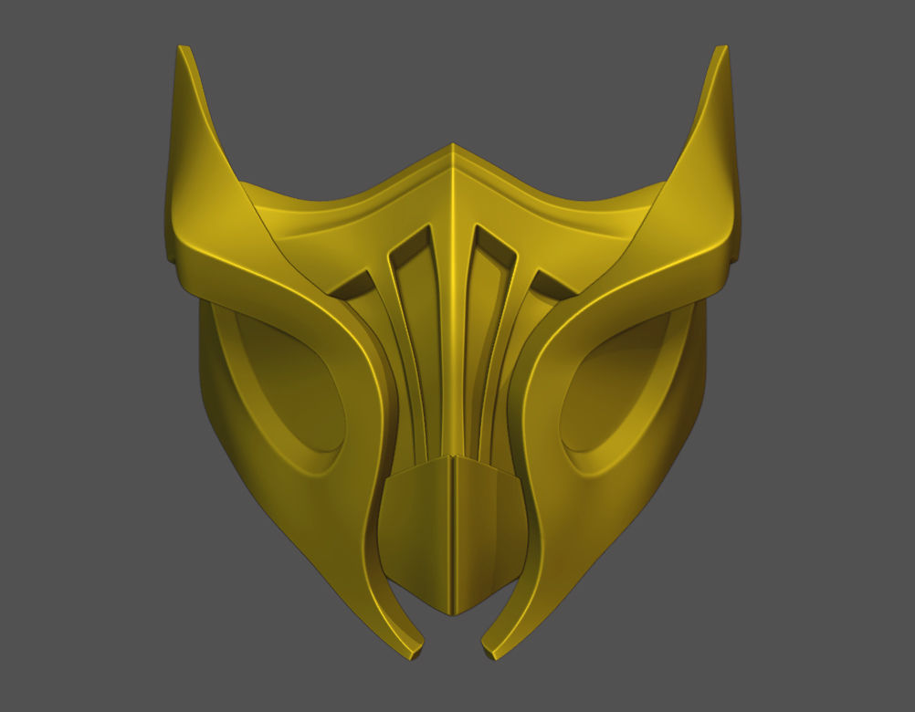Scorpion Mask V2 - MK 11 3D print model  3D print model_4