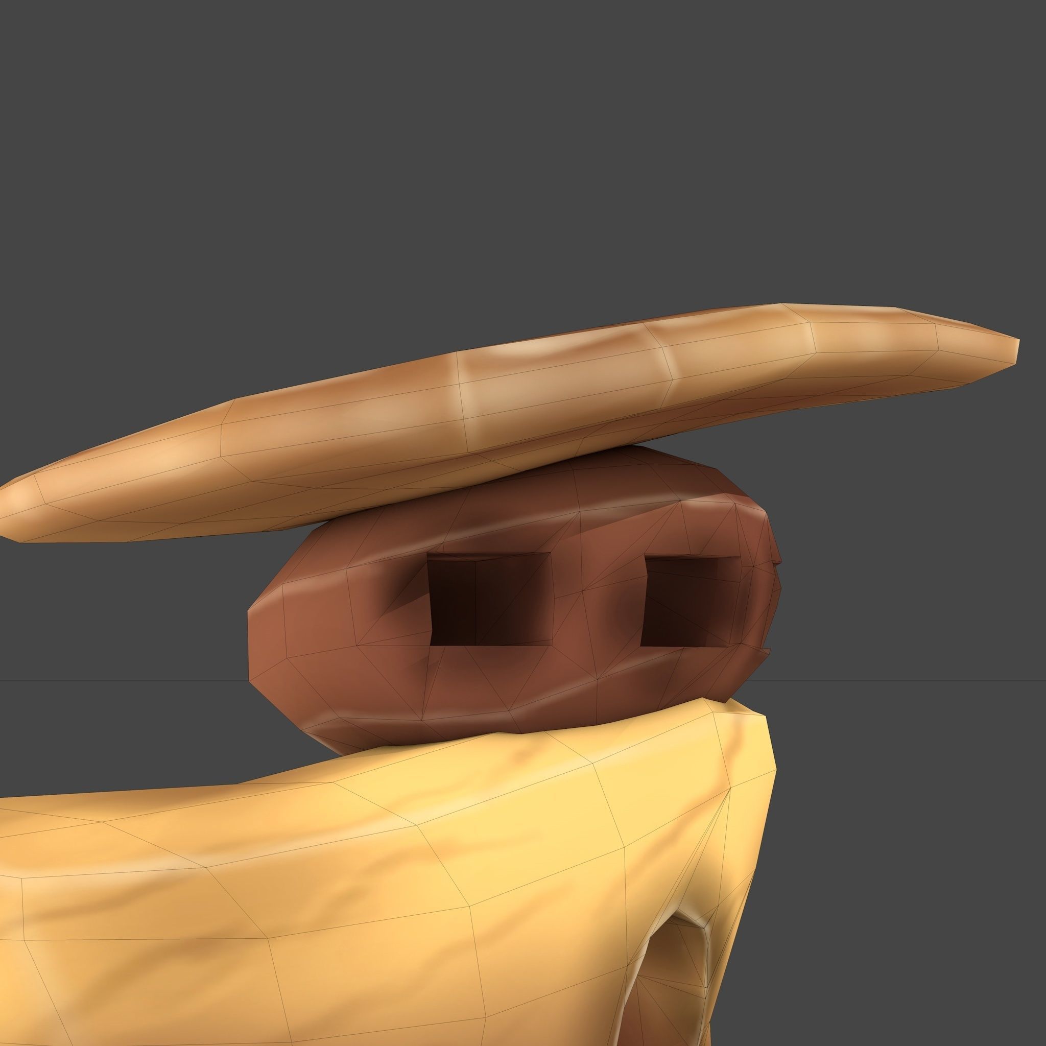 Stylized Cartoon Rock 3 Low-poly 3D model_17