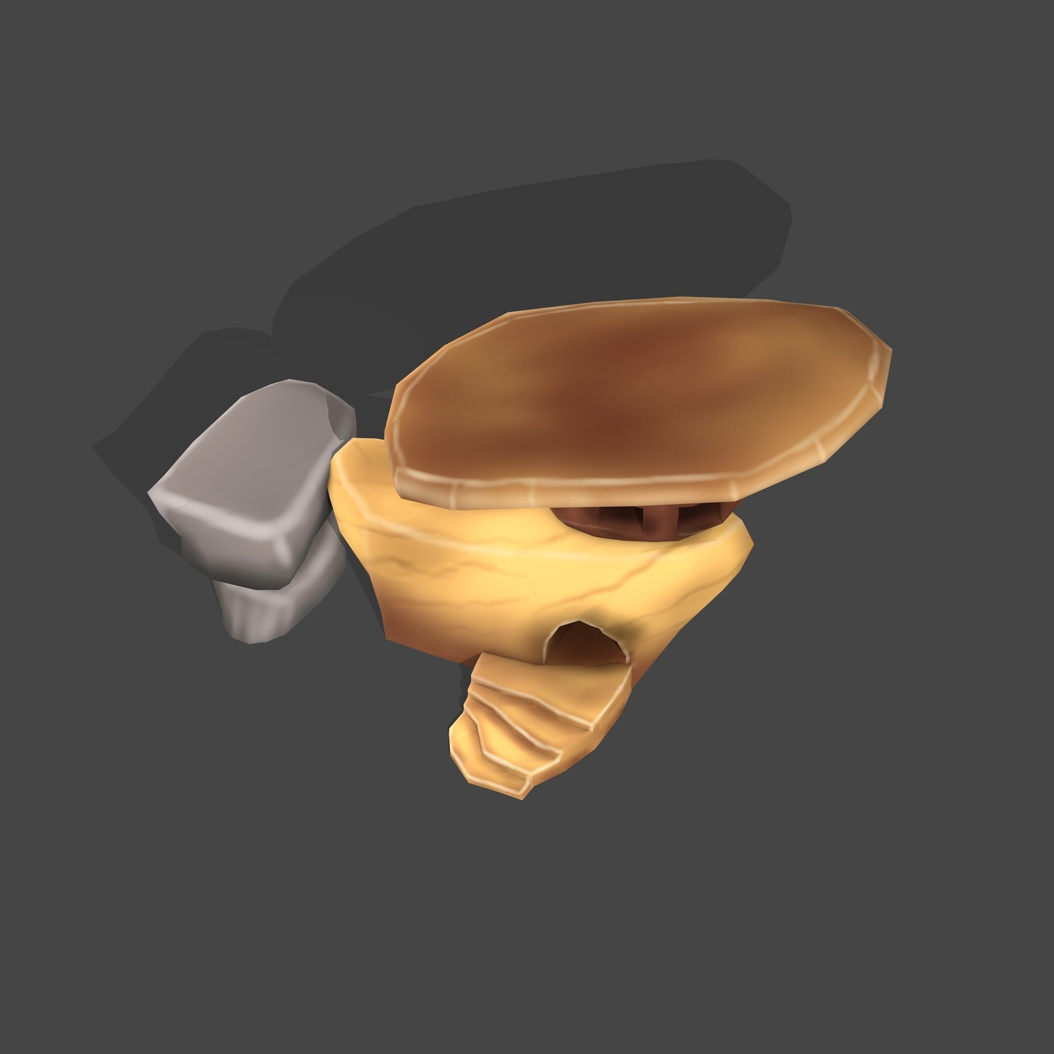 Stylized Cartoon Rock 3 Low-poly 3D model_6