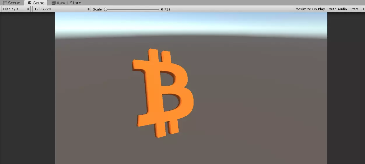 BTC logo 3D model 3D model_0