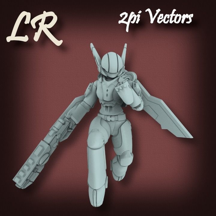 2pi Vectors 3D print model_9