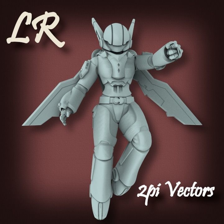 2pi Vectors 3D print model_13