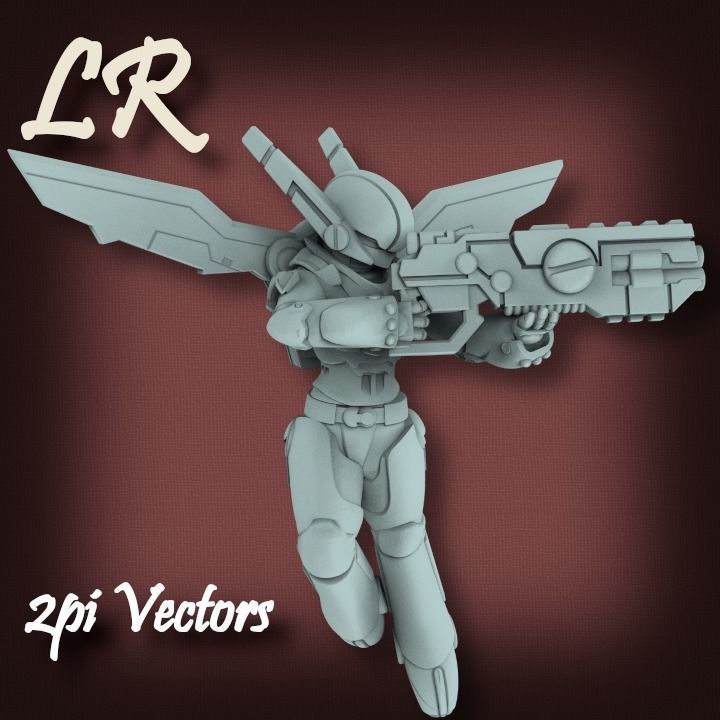 2pi Vectors 3D print model_10