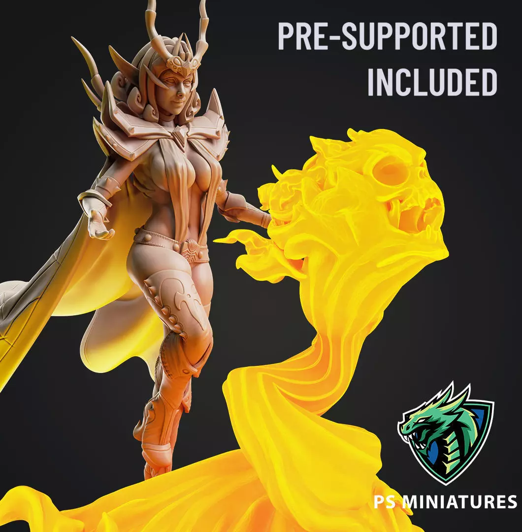 Drow Sorceress Pose 2 3D print model