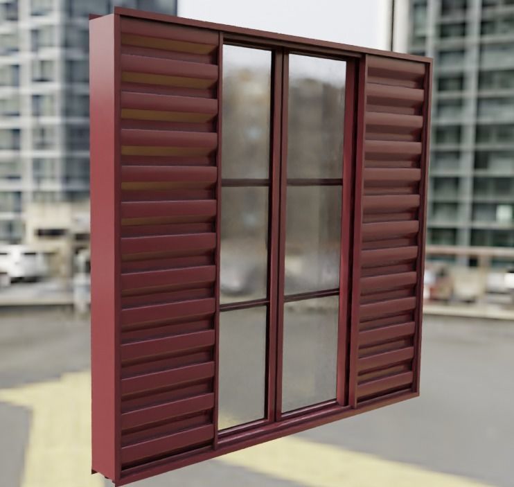 window 01 3D model_2