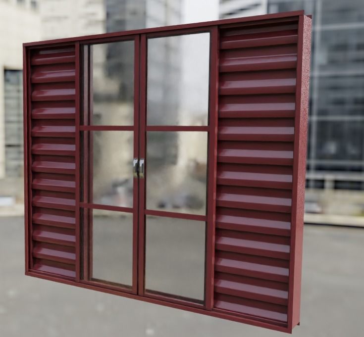 window 01 3D model_3